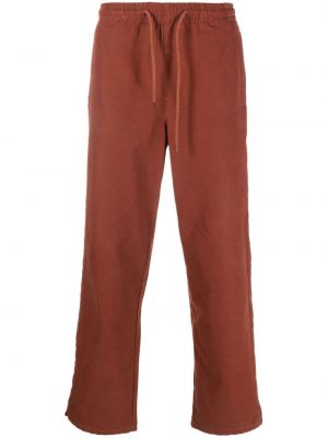Βαμβακερό παντελόνι με ίσιο πόδι A.p.c. κόκκινο