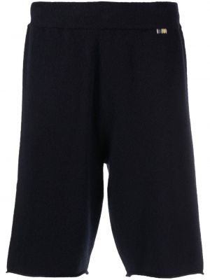 Strikket kashmir shorts Extreme Cashmere blå