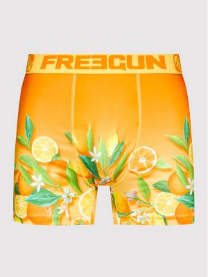 Květinové boxerky Freegun oranžové