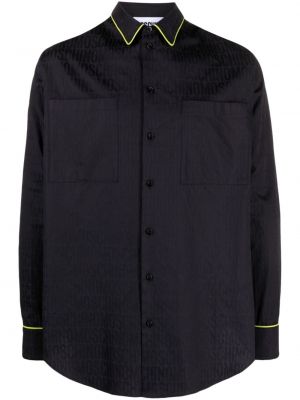 Žakárová bavlnená košeľa Moschino