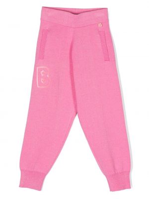 Pantaloni con stampa Billieblush rosa
