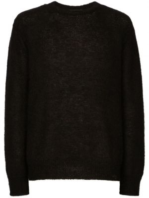 Pulover z okroglim izrezom Dolce & Gabbana črna