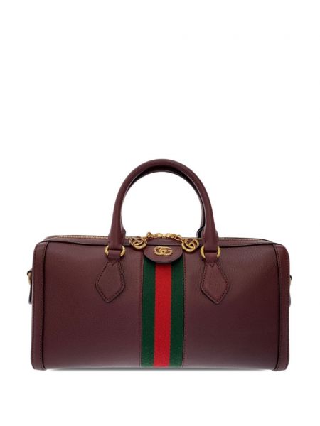 Usnjena torba Gucci Pre-owned rdeča