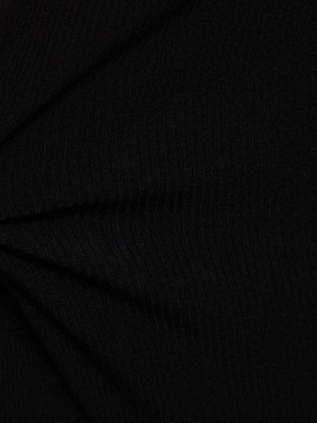 Μακρυμάνικος κορμάκι από βισκόζη Michael Kors Collection μαύρο
