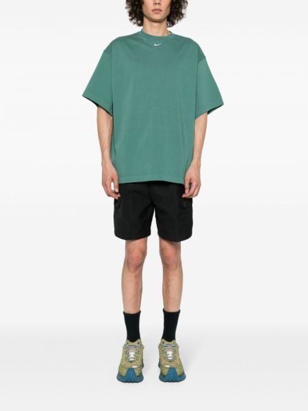 Kokvilnas t-krekls Nike zaļš