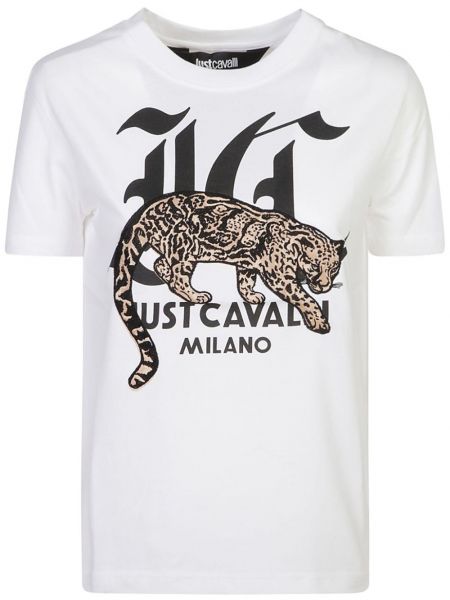 T-shirt Just Cavalli hvid