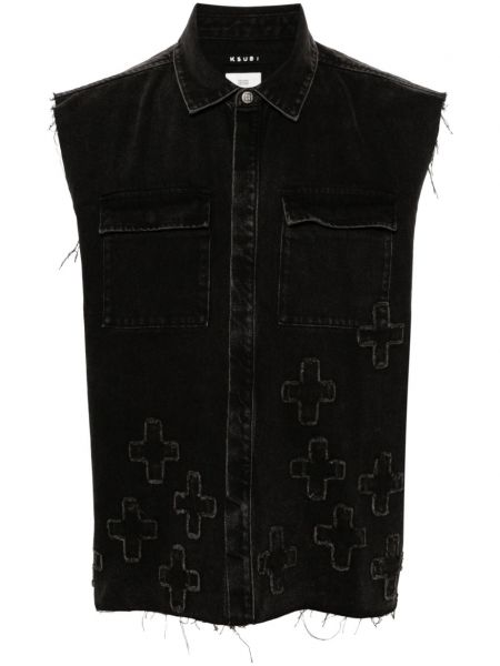 Chemise en jean Ksubi noir