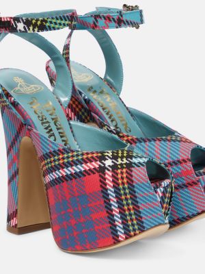 Kostkované sandály na platformě Vivienne Westwood