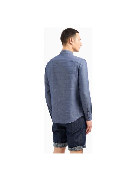 Camisa manga larga Armani Exchange azul