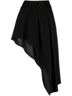 Rozšířená sukně s vysokým pasem Stella Mccartney - černá
