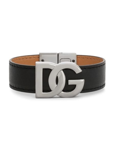 Leder armband Dolce & Gabbana schwarz