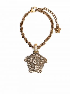 Privjesak s kristalima Versace zlatna