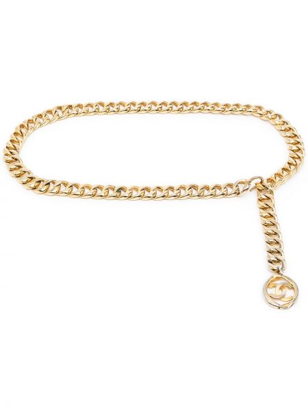 Cinturón Chanel Pre-owned dorado