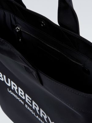 Nylónová nákupná taška Burberry čierna