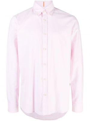 Camicia ricamata Boss rosa