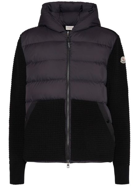 Aşağı kaşmir yün hırka Moncler siyah