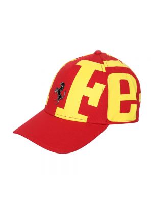 Czerwona czapka z daszkiem Ferrari