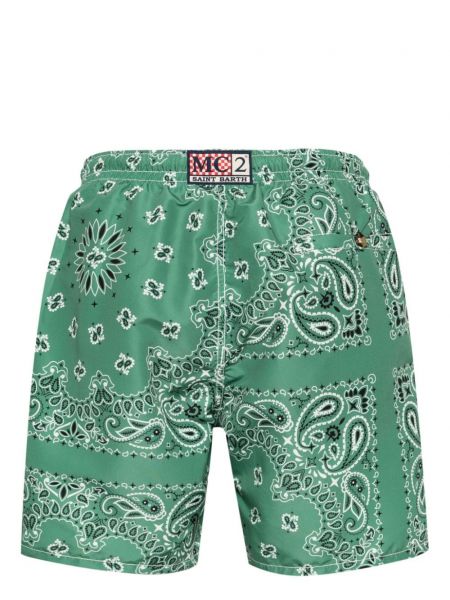 Mustriline lühikesed püksid Mc2 Saint Barth roheline