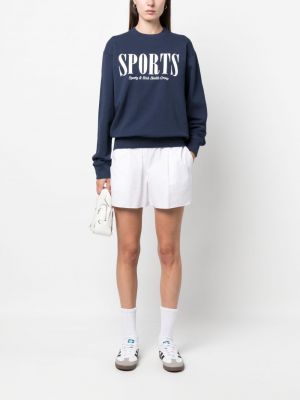 Sweatshirt aus baumwoll mit print Sporty & Rich