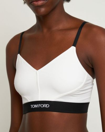 Top in jersey Tom Ford bianco