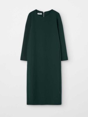 Платье миди с длинным рукавом Loreak Mendian зеленый