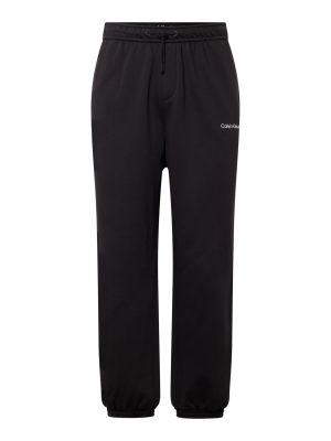 Voľné priliehavé teplákové nohavice Calvin Klein Jeans čierna