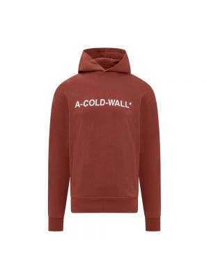 Bluza z kapturem z nadrukiem A-cold-wall* czerwona