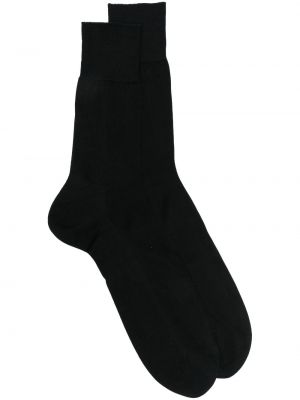 Hodvábne ponožky Falke - čierna