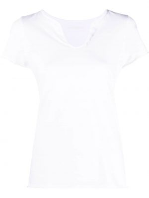 T-shirt en coton avec manches longues Zadig&voltaire blanc