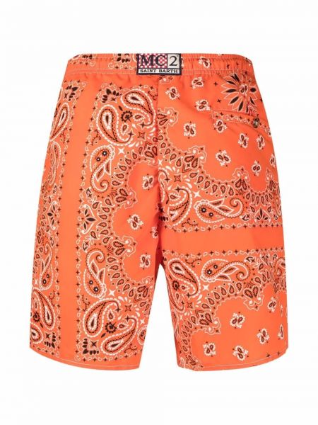 Shorts à imprimé Mc2 Saint Barth orange