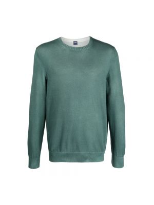 Sweter z okrągłym dekoltem Fedeli zielony