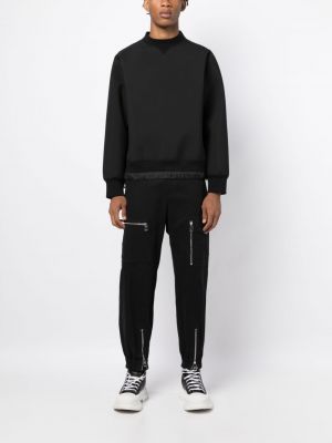 Sweatshirt mit rundem ausschnitt Sacai schwarz