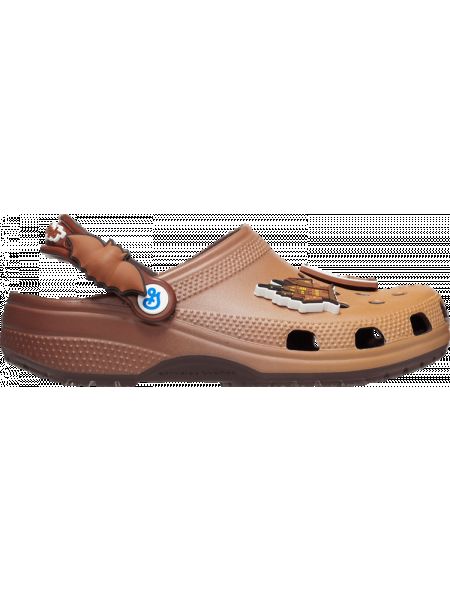 Классические кроссовки Crocs коричневые