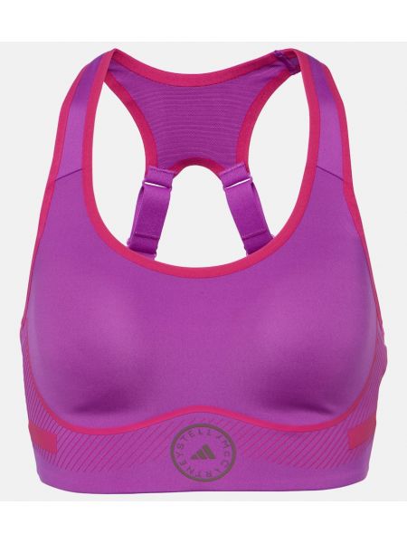 Sportinė liemenėlė Adidas By Stella Mccartney violetinė