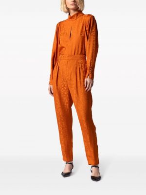 Bluse mit print mit leopardenmuster Equipment orange
