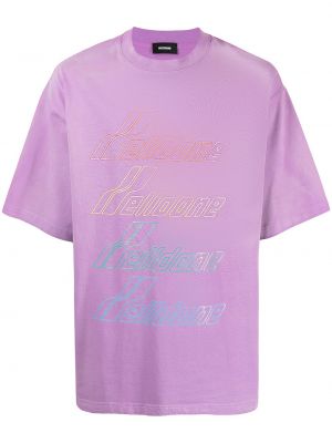 Camiseta con estampado We11done violeta