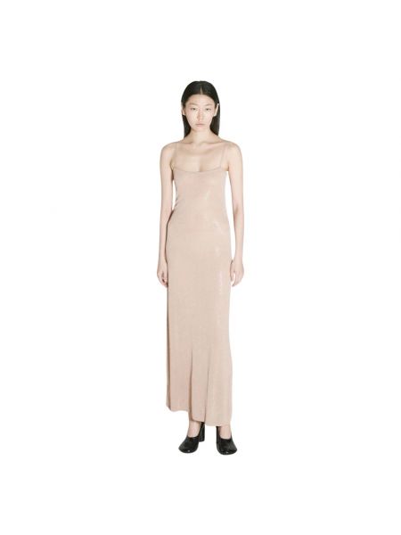 Beżowa sukienka długa Alexander Wang