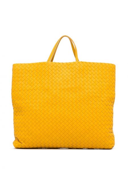 Τσάντα shopper Bottega Veneta Pre-owned κίτρινο