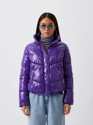 Утепленная демисезонная куртка Liu Jo фиолетовая