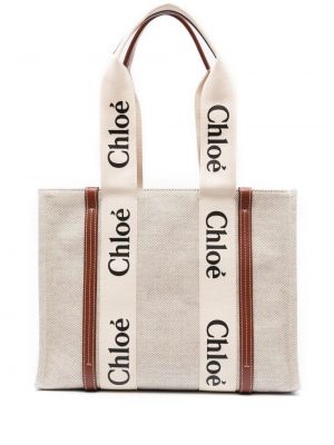 Shopper handtasche mit print Chloé