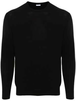 Памучен пуловер Malo черно