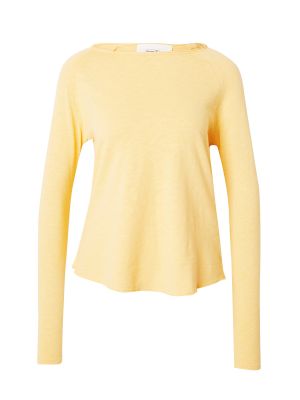 Marškinėliai ilgomis rankovėmis American Vintage geltona