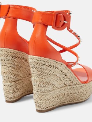 Ниски обувки Christian Louboutin оранжево