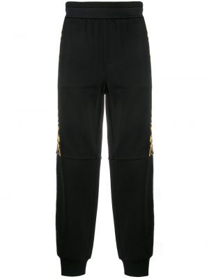 Pantaloni con stampa Versace nero