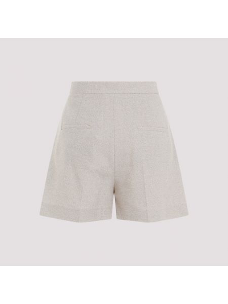 Pantalones cortos de tela jersey Max Mara beige