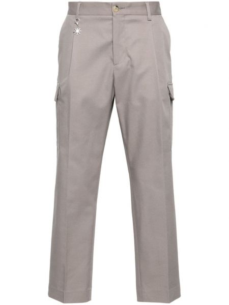 Plisované kalhoty Manuel Ritz šedé