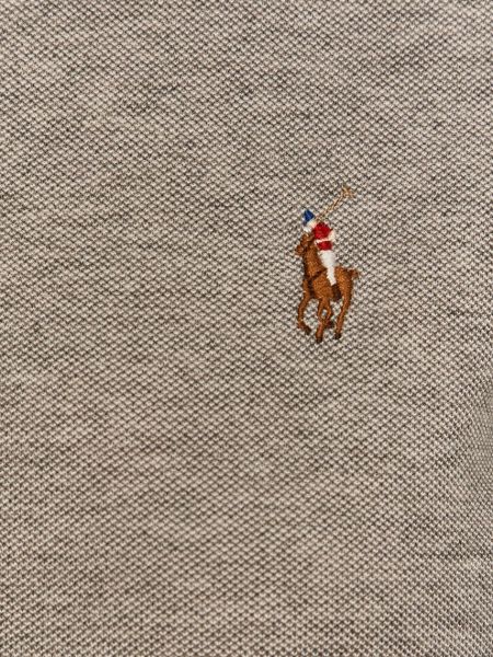 Koszula bawełniana na guziki puchowa Polo Ralph Lauren szara