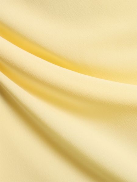 Μεταξωτή μάξι φόρεμα The Andamane κίτρινο