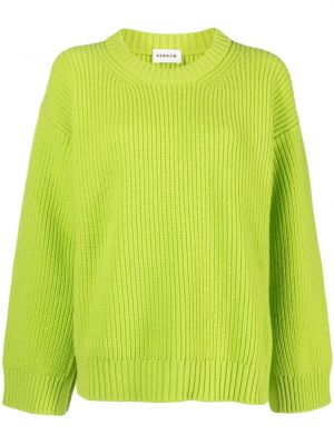 Плетен вълнен пуловер P.a.r.o.s.h. зелено