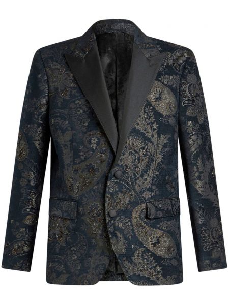 Jacquard blazer Etro blå